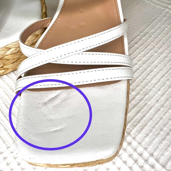 Steven Madden, Belise Leather Strappy Platform Sandals, White Leather, 11 - Picture 11 of 11